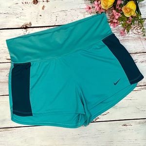 Nike Bright Blue Dri-Fit Yoga Shorts